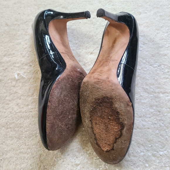Ann Taylor Black Patent Leather Pumps - Picture 3 of 4